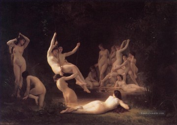 die Nymphaeum William Adolphe Bouguereau Nacktheit Ölgemälde